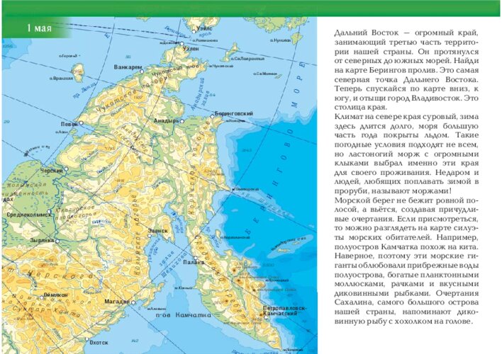 Дальний Восток: карта, природные зоны и животные, страница 2